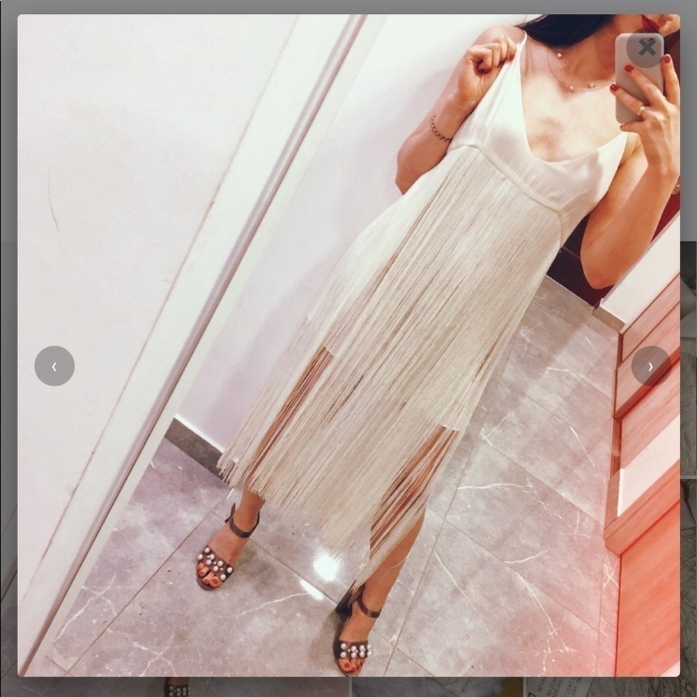 Zara fringe dress